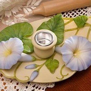 Morning Glory Chamber Stick chamber stick candle holder